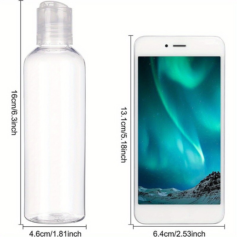 1Set 8Pcs 200ml(6.7 OZ) Empty PET Plastic Portable travel Bottle with disc cap gallery