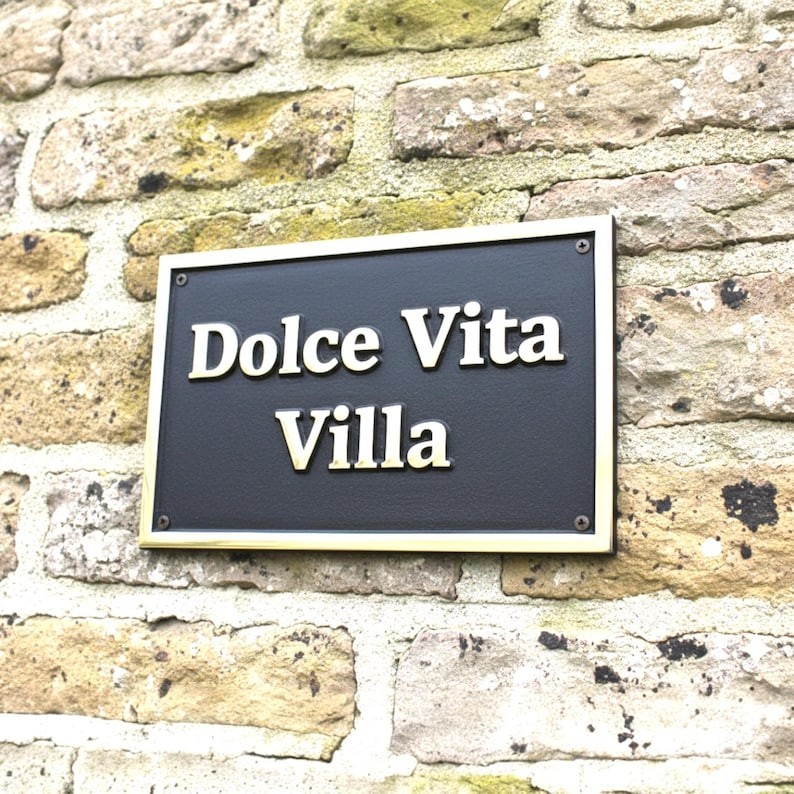 Customized classic brass signs - Nautical signs and plaques - Heavy duty 3D gallery