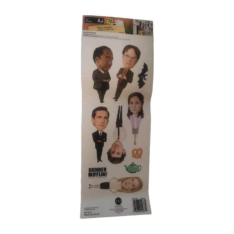 The Office 10 Wall Decals Removable Repositional Stickers Dunder Mifflin Dwight