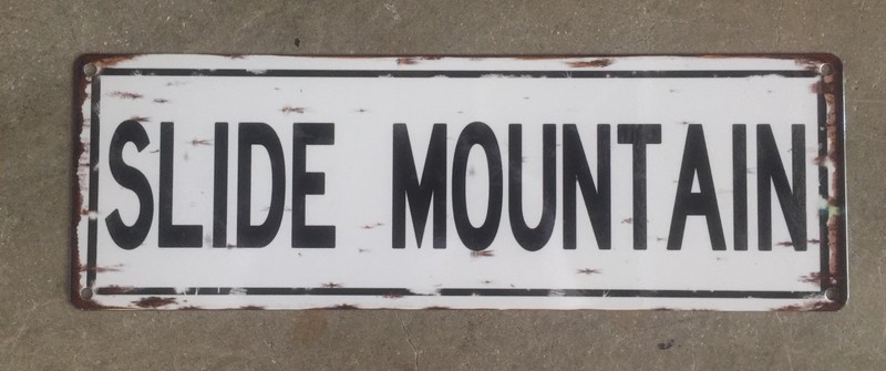 Slide Mountain Ulster County Catskills New York Vintage Street Sign Home Decor