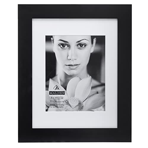 8×10 Matted Picture Frame – Made to Display Pictures 1 Count (Pack of 1) Black