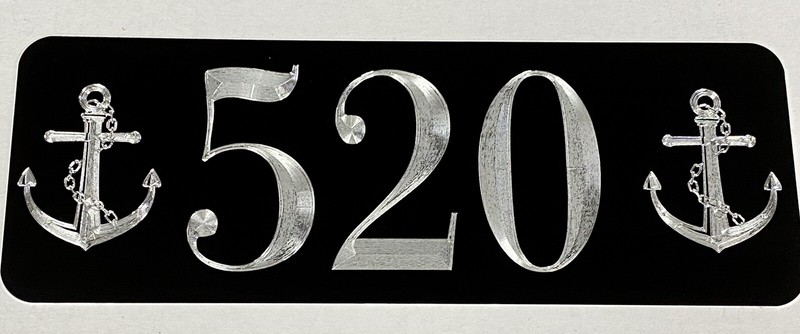 Personalized Anchor Custom Beach Lake House Number Street Address Sign 14x5 Gift gallery