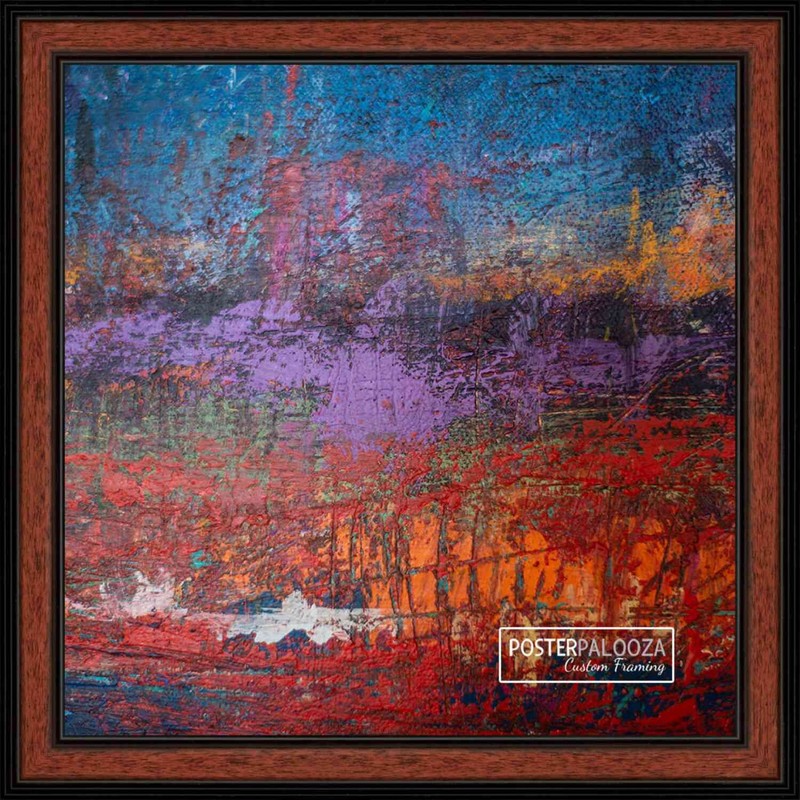 Simple Brown Picture Frame - UV Acrylic,Backing, Hanging Hardware gallery