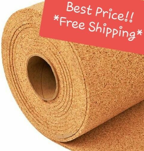2′ FOOT WIDE CORK ROLL cork board (BY THE FOOT) 1/4″ THICK Bulletin message wall