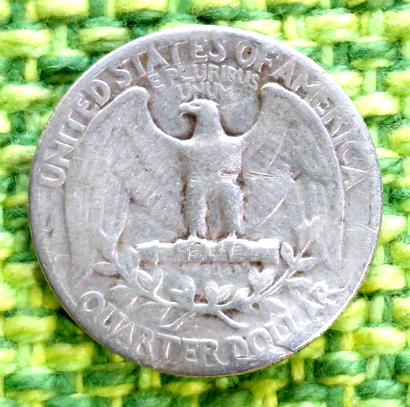 Two Sided Modified U.S. Quarter - Two Tailed - Double Tailed - REAL SILVER