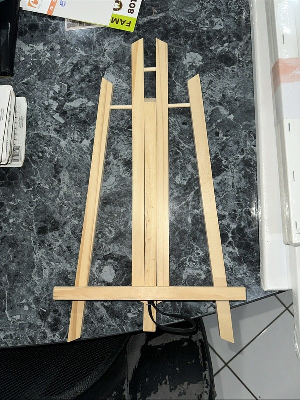 15” Tabletop Adjustable Display Easel Or Artist Easel, Wood