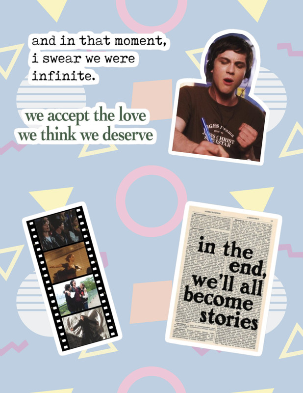 Perks Of The Wallflower 2000’s 5pc Sticker Pack