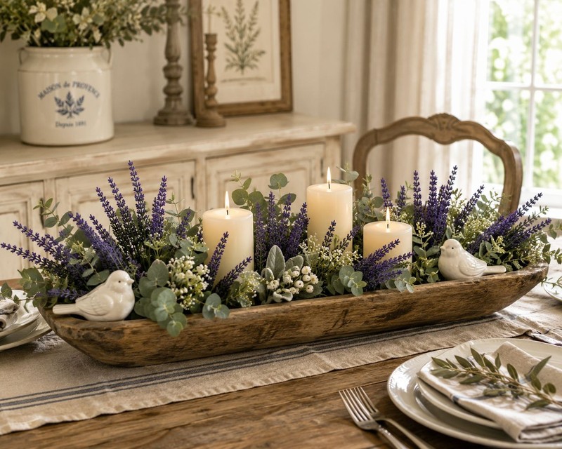 Purple Faux Lavender Stems Artificial Salvia Flowers Faux Greenery Picks French gallery