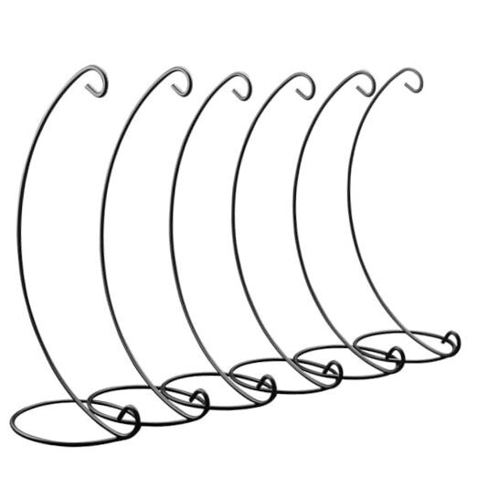 13in Black Ornaments Display Stands for Large Art Craft, Heavy 13in 6 pack