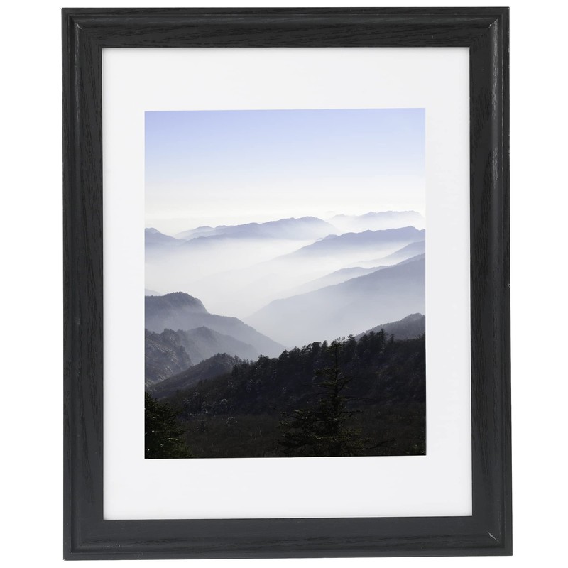 Medog 9×12 Certificate Gallery Frame Wood, Display Pictures 5×7 with Mat,9×12…