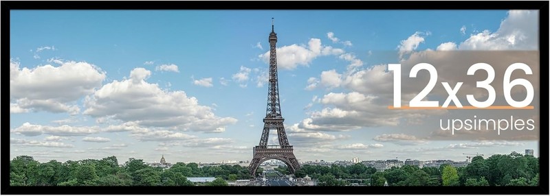 12×36 Long Photo Frame – Classic Design with Easy Mounting for Gallery Walls