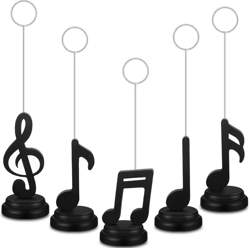 5 Pcs Music Note Balloons P Holders Balloon & Place Card
