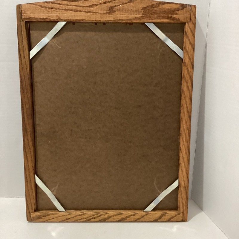 Vintage School Days Wood Oak Plexi Glass Picture Frame 12x15 1/2” 1980 gallery