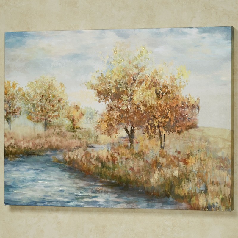 Golden Afternoon Landscape Giclee Canvas Wall Art Fall Foilage gallery