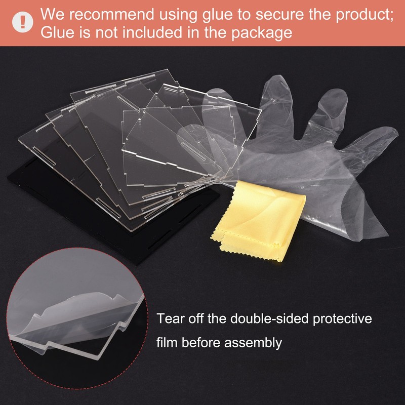 Acrylic Clear Display Case Box Dustproof Protection Showcase 20x10x10cm gallery