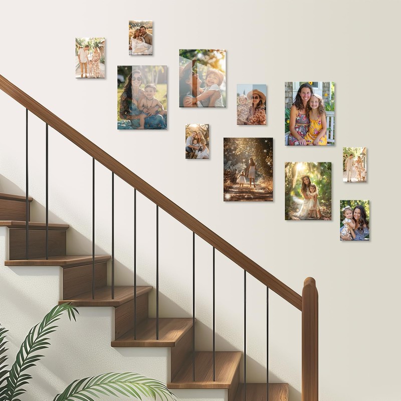 4x6 Picture Frame set of 2 pack Acrylic Frames - Transparent 8x10 Clear Wall ... gallery