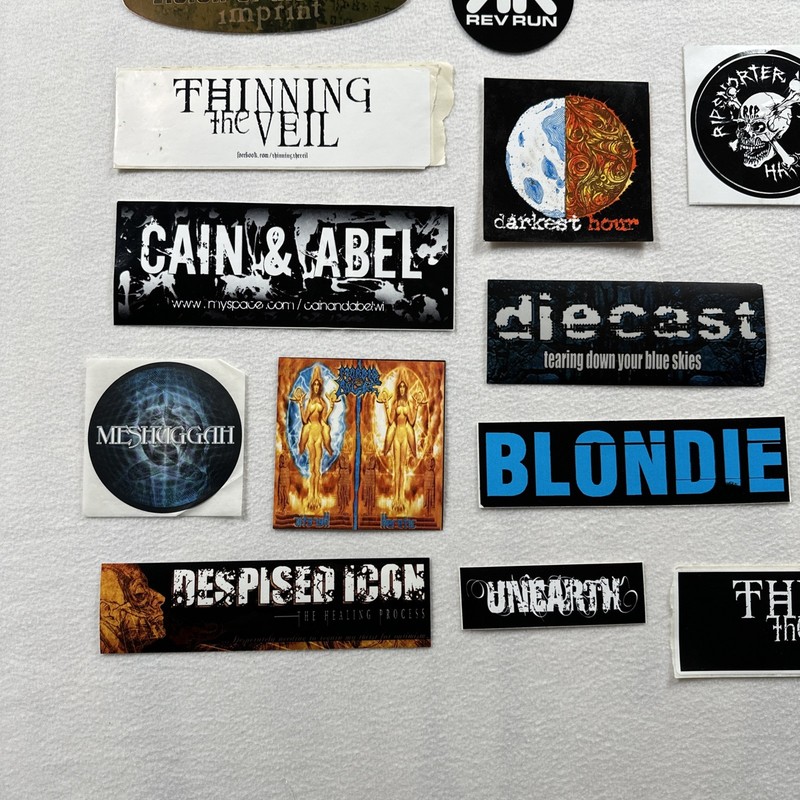 Lot 32 2000s Rock Metal Pop Music Bands Decal Vinyl Stickers Halestorm Shinedown gallery
