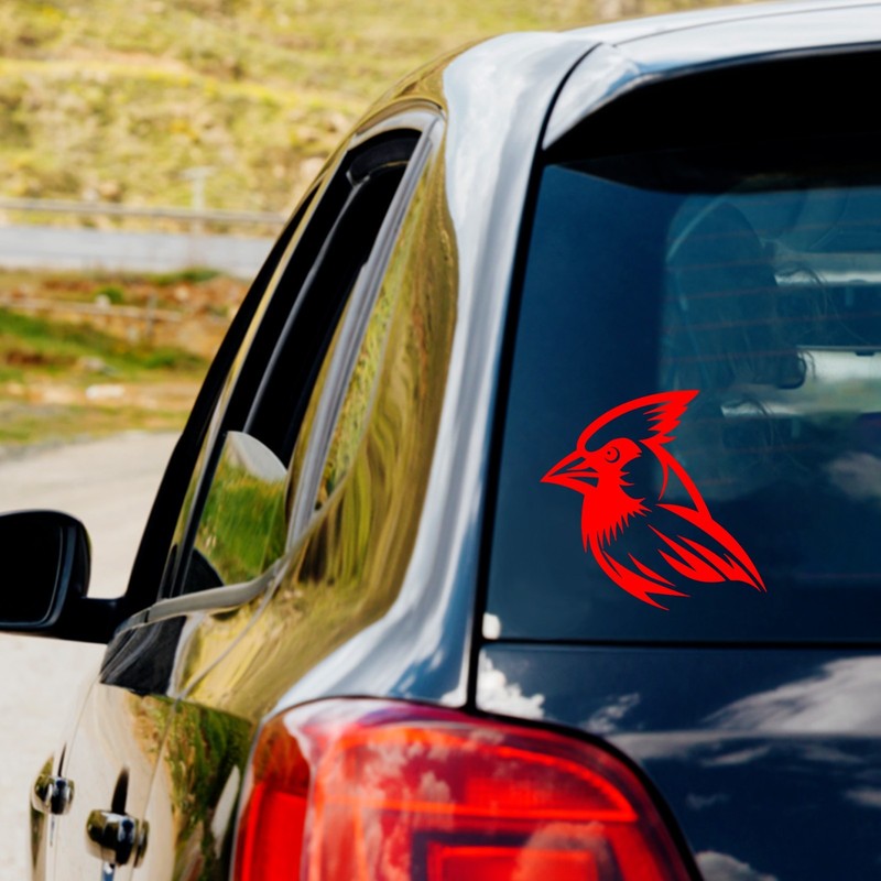 Cardinal Bird Vinyl Decal Sticker Car Truck Window Laptop Water Bottle Mug