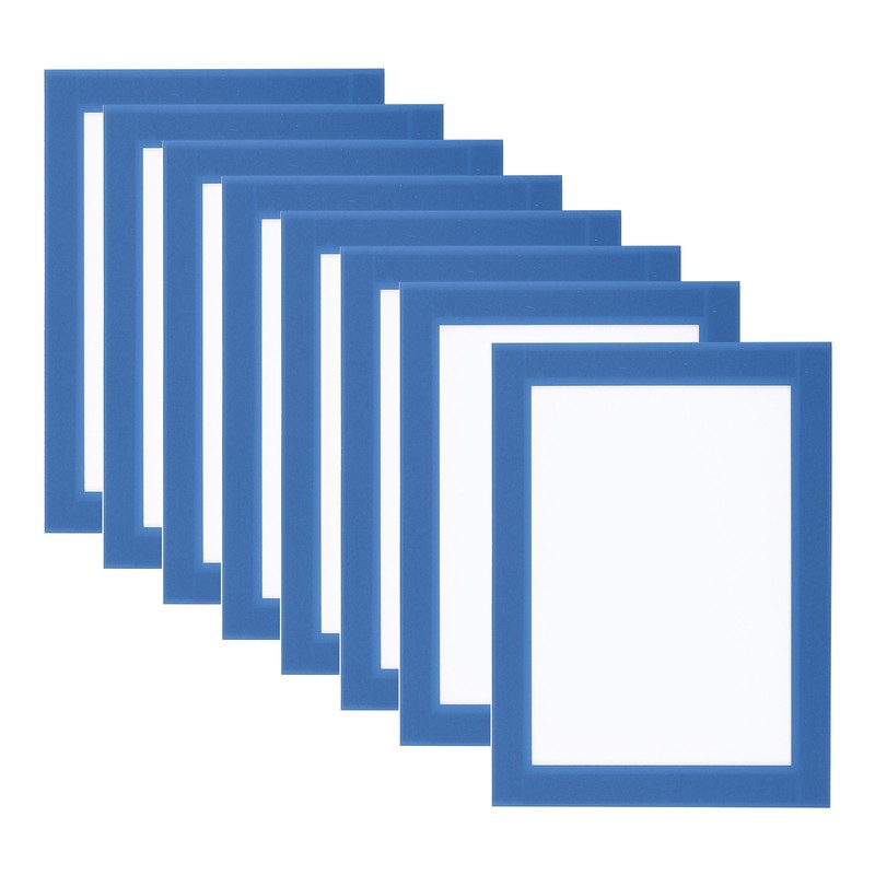 4×6 Magnetic Picture Frame, 8pcs A6 Magnetic Photo Frames, Light Blue