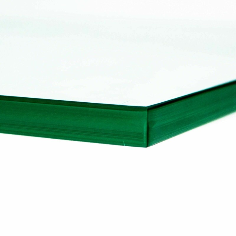 Square Glass Table Top End Table 15 Inch Flat Edge 12mm Thick Tempered Glass Top gallery