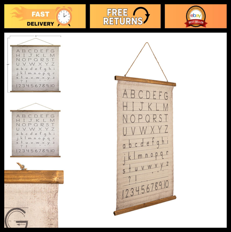 Alphabet & Numbers Wall Décor | Creative Home Decor for Kids’ Rooms, Playrooms