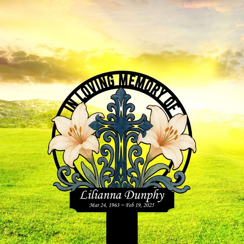 Personalized Memorial Garden Stake, In Loving Memory Sympathy Gift gallery