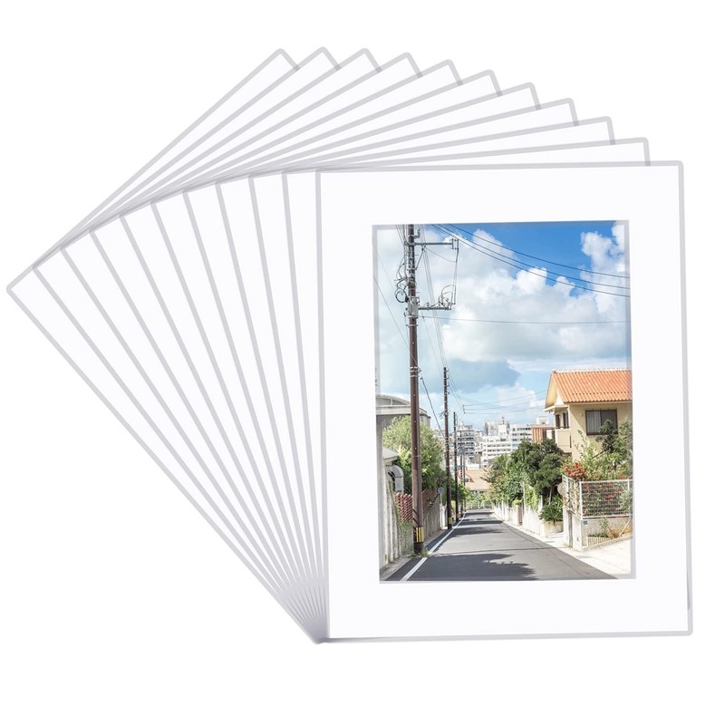 15 Pack 5×7 White Picture Mats,Frame Mattes for 4×6 Pictures Display Photo Frame