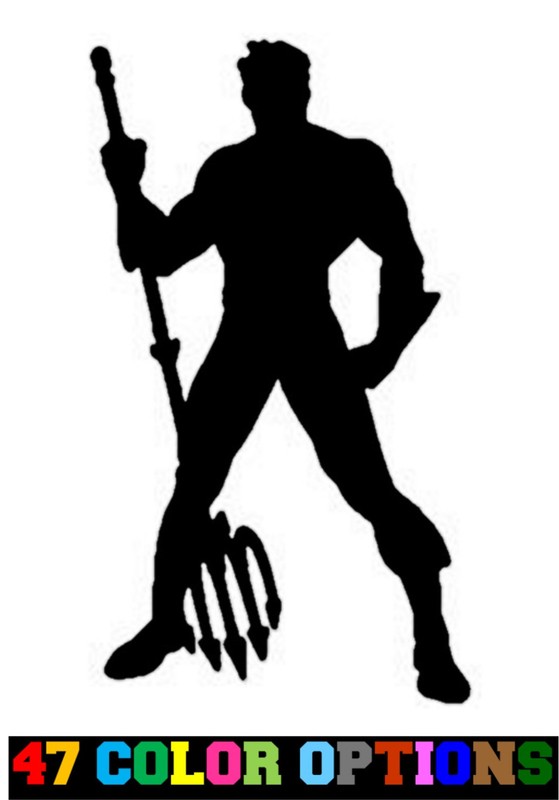 Vinyl Decal Truck Car Sticker Laptop – DC Justice Leaque Aquaman Silhouette