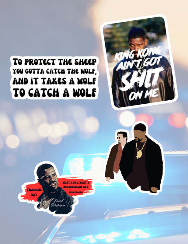 Training Day 2000’s Movie 4pc Stickers Pack