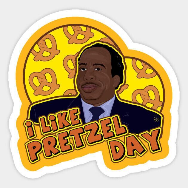 THE OFFICE Vinyl Stickers [F] FALSE Pretzel Day STAPLER JELLO Scott's Totts + gallery