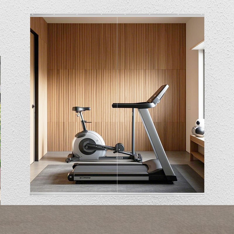 BOOLUU 2 PCS Tempered Glass Home Gym Mirror 48 x 24 Inch Each, Full Length Wa…