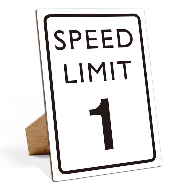 Race Car Birthday Decorations, Speed Limit Sign, Racing Party Supplies for Boys