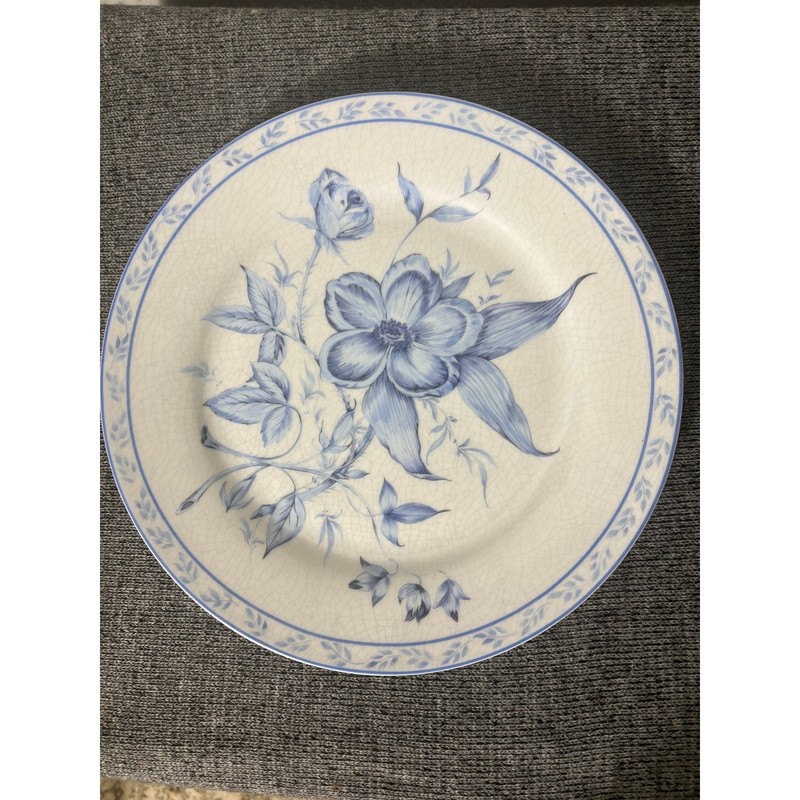 VTG American Atelier At Home French Floral 5091 Porcelain Decor Plate 8” Crazing gallery