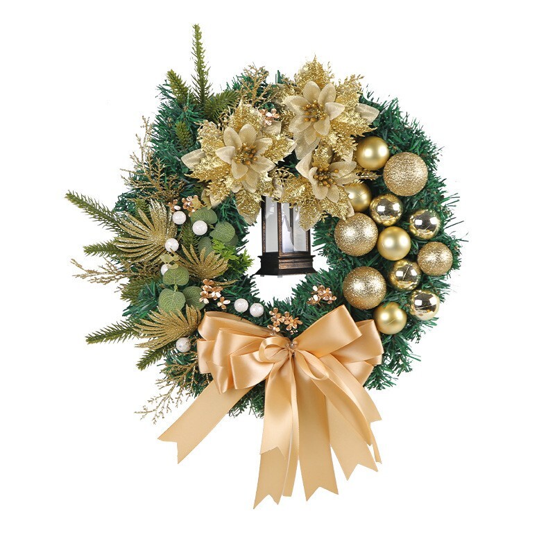 Artificial Holiday Wreath for Front Door or Porch, Multicolor Flower gallery