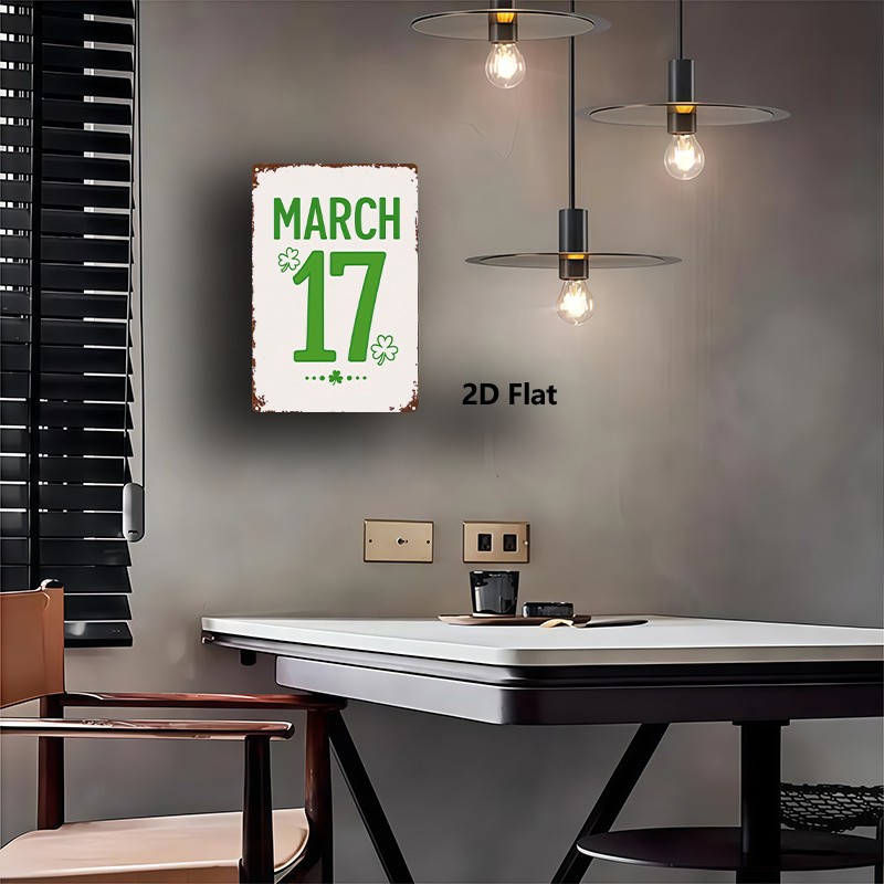 Metal Clover Sign Green 8x12 Inch Wall Art Decor gallery