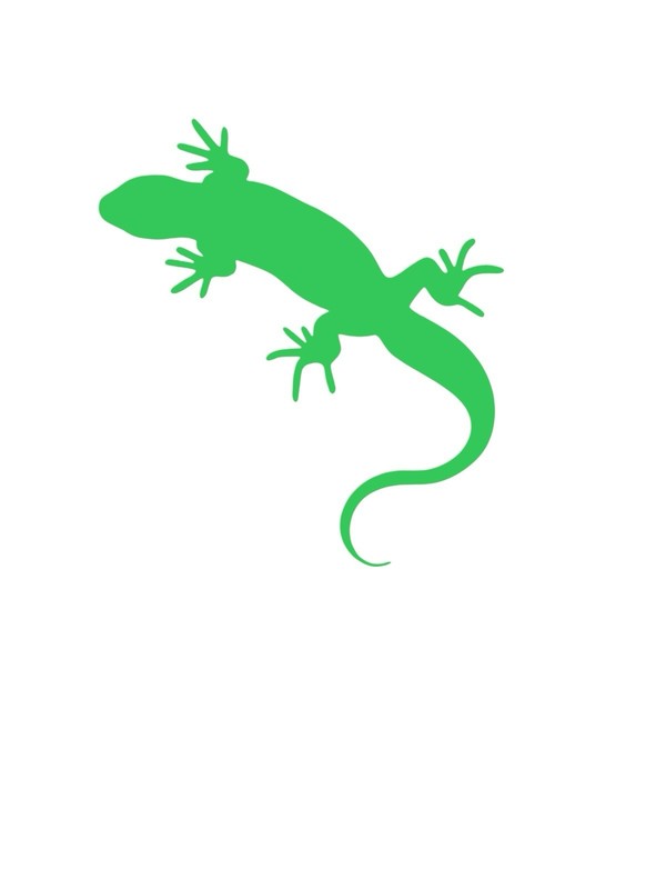 Gecko design#1 Decal for car Windows Laptops most Smooth Surfaces gallery