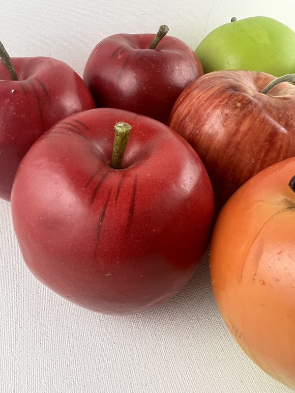 Vintage Lot 8 Pc Ultra REALISTIC Artificial Faux Fruit Bundle Apples Farmhouse gallery