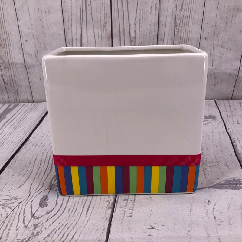 FTD Happy Birthday Ceramic Vase Planter Container Holder 6" x 3" Gift Bag gallery