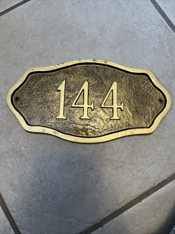 “144” House Number Sign
