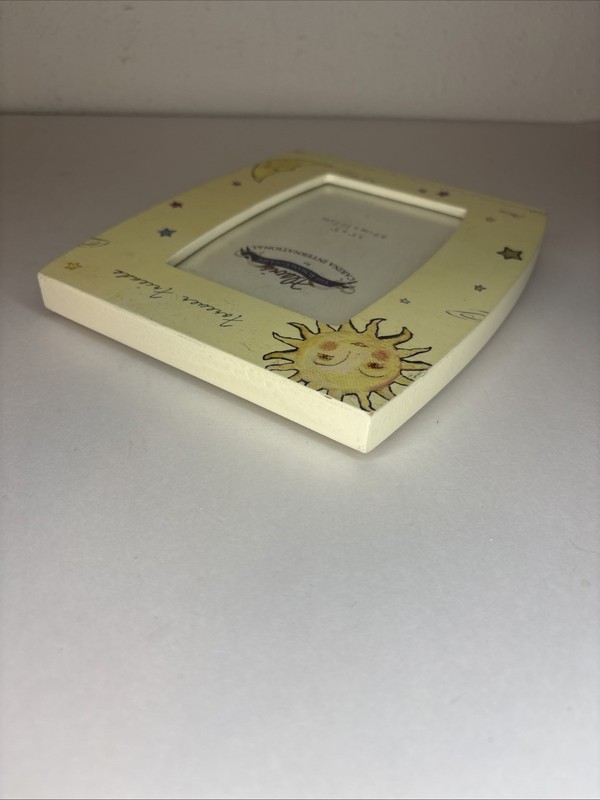 Vtg Flavia Celestial Forever Friends Picture Frame 3.5”x 5” Boho Whimsy Sun Moon gallery