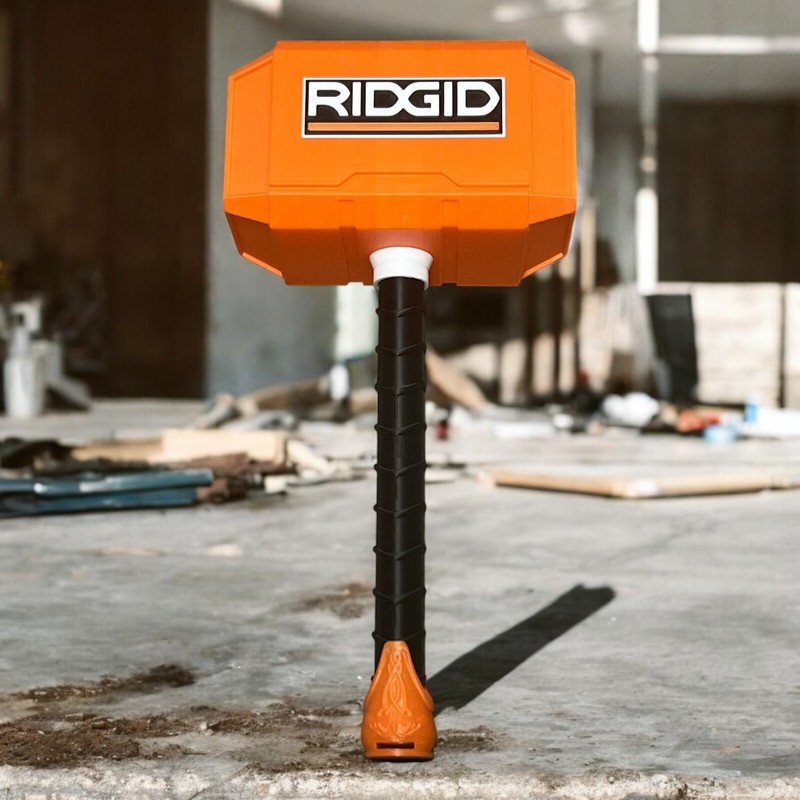 RIDGID Tools Thor Hammer – 3D Printed Life-Size Display Prop for Tool Fans gallery