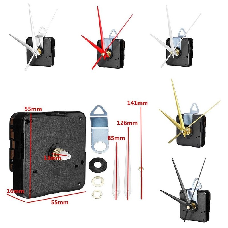 DIY Quartz Clock Movement Kit Silent for Personalized Wall Clock Builds gallery