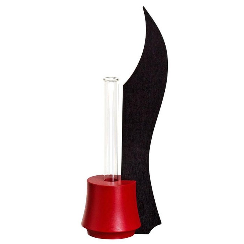 Table Decoration Table Vase Anthracite Ruby Red Bxhxt 3 1/2×9 13/16×2 5/8in New
