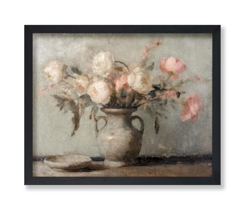 Vintage Still-life Roses Painting Poster – Flower Print – Floral Art – Gift f…
