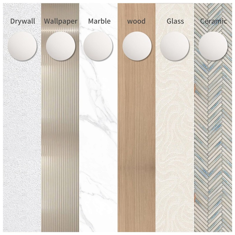 Door Stopper - 3.14" White Door Stoppers for Wall (8 Pack), with Heavy-Duty A... gallery
