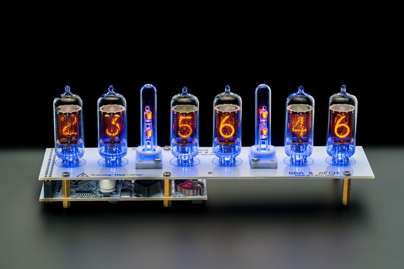 Z573M WHITE Nixie Tubes Clock Music USB Arduino Comp. Temp F/C GRA & AFCH gallery
