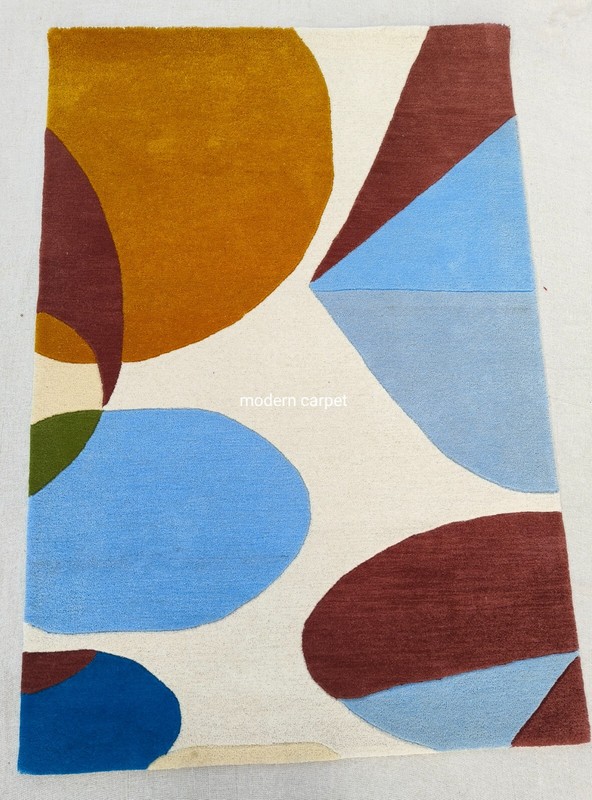 Modern Shape Rugs 3x5 Feet Handmade 100% Woolen Hand Tufted For Home Decoration gallery