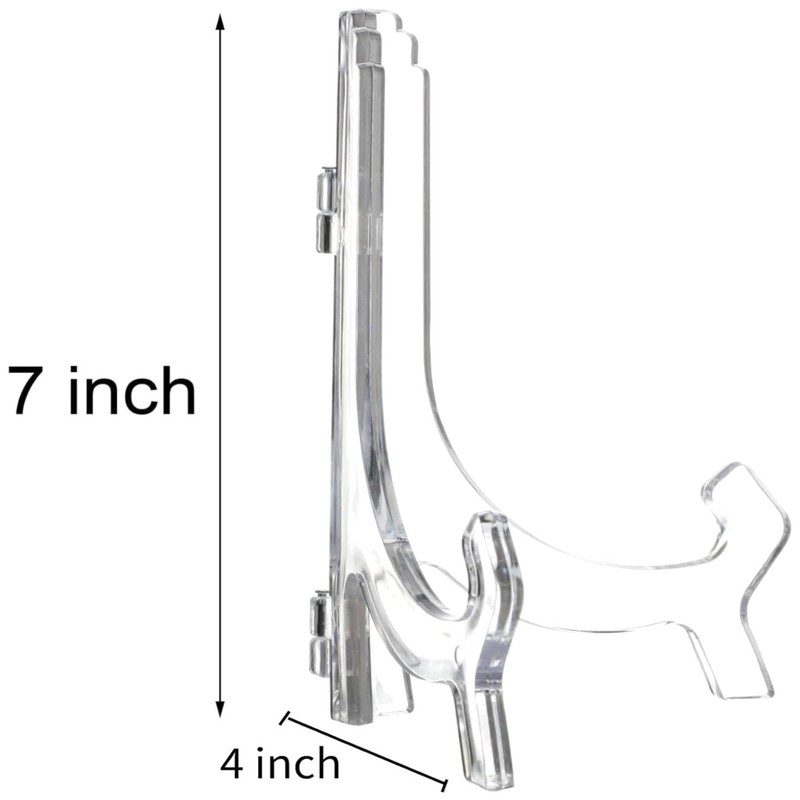 6 Pack 7 Inch Acrylic Display Stands for Photos