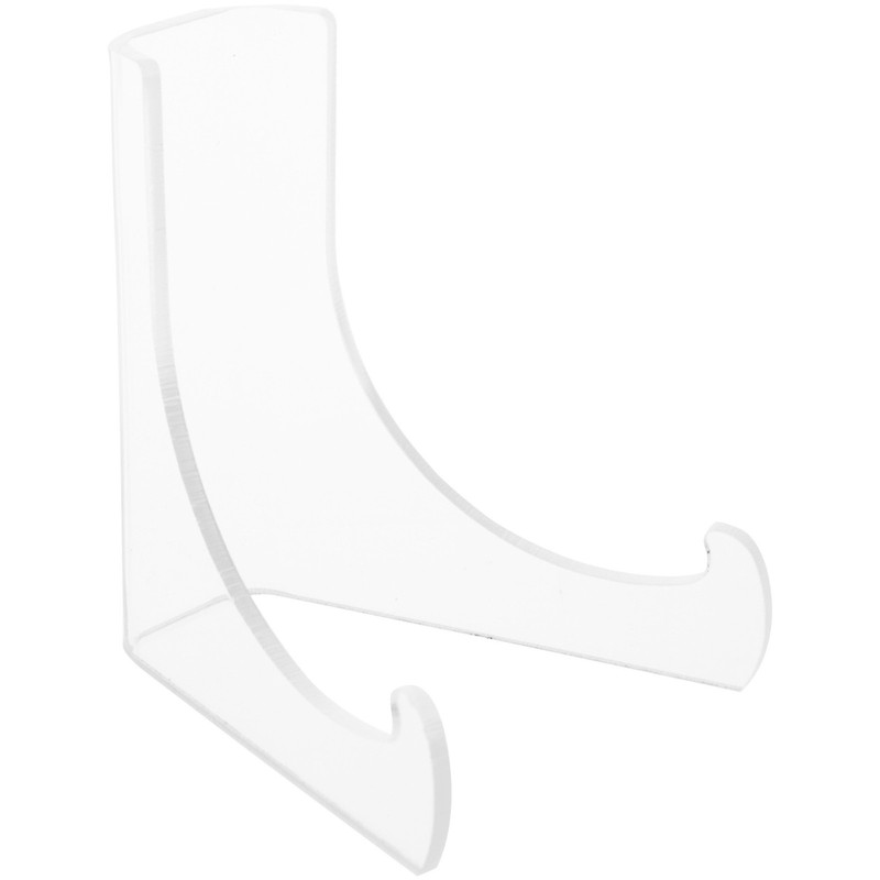 Plymor Clear Acrylic Flat Back Easel w/ Deep Support Ledges 3″H x 2.25″W x 2.5″D