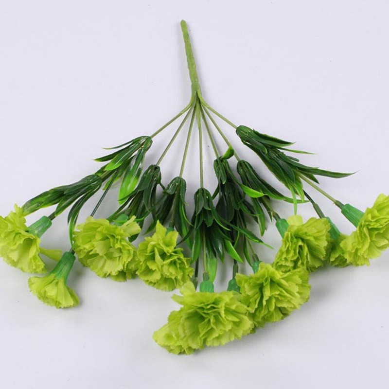 Artificial Carnation Fake Flower Bush Bouquet Family Wedding Decor gallery